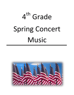 4 Grade Spring Concert Music