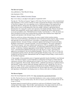 Michael J. Meyer, The Harvest Gypsies