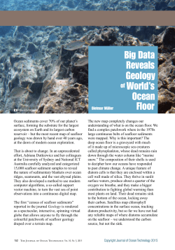 Big Data Reveals Geology of World`s Ocean Floor