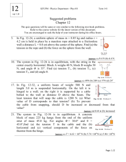 Suggested problems Chapter 12