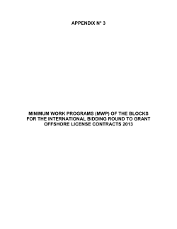 Minimum Work Program (MWP)