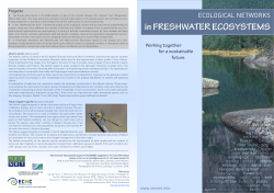 Ecological networks in Freshwater Ecosystems