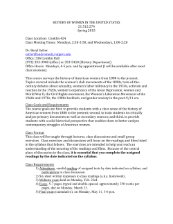 History of Women in the United States