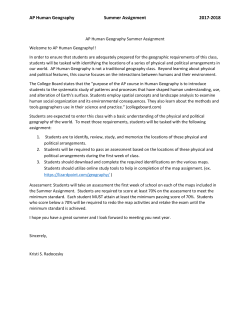 AP Human Geography - Knox County Schools