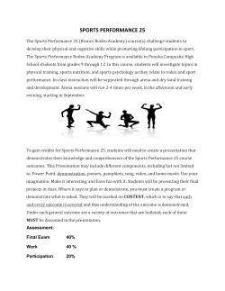 SPORTS PERFORMANCE 25