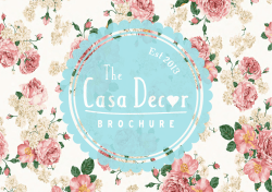 Our Casa Decor Brochure