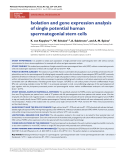 Isolation and gene expression analysis of single
