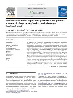 Plasticizers and their degradation products in the