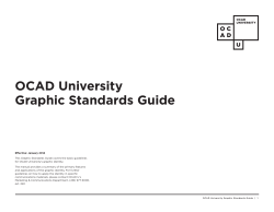 OCAD University Graphic Standards Guide