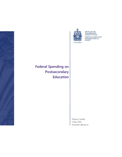 Federal Spending on Postsecondary Education