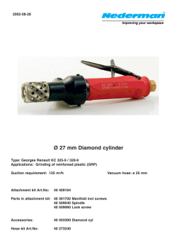 Ø 27 mm Diamond cylinder