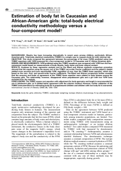 Estimation of body fat in Caucasian and African-American