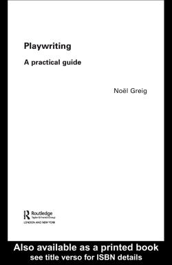 Playwriting A Practical Guide