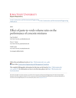 Effect of paste-to-voids volume ratio on the performance of concrete