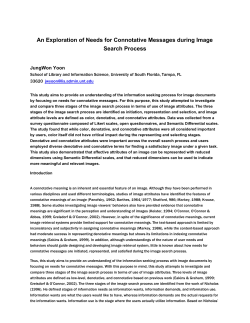 An Exploration of Needs for Connotative Messages during Image
