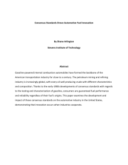 Consensus Standards Drove Automotive Fuel Innovation