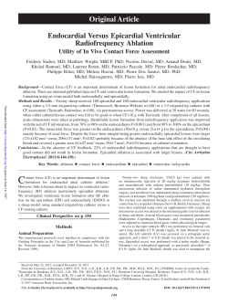 Endocardial Versus Epicardial Ventricular Radiofrequency