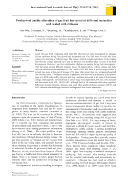 Postharvest quality alteration of gac fruit harvested at different