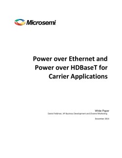 PoE and PoH for Carrier Applications