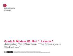 Grade 8: Module 2B: Unit 1: Lesson 5 Analyzing Text Structure: &ldquo;The