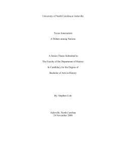 Texas Annexation - Special Collections