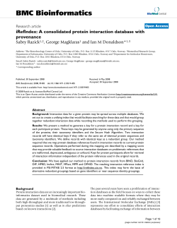 iRefIndex: A consolidated protein interaction database with