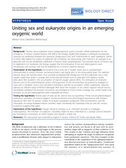 Uniting sex and eukaryote origins in an emerging
