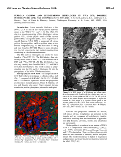 FERROAN GABBRO AND LEUCOGABBRO LITHOLOGIES IN NWA