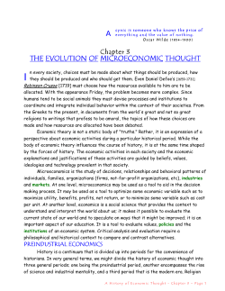 Chapter 3 - Evolution of Microeconomics