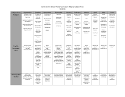 Grade 8 Curriculum Map - St. Jerome Elementary School