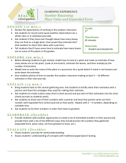 Number Reasoning Place Value and Expanded Form