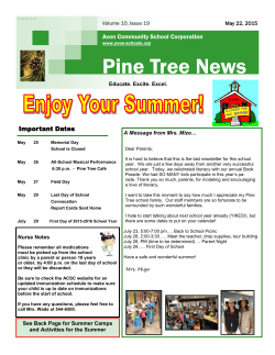 Pine Tree News - Avon Community Schools