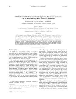 Satellite-Derived Surface Radiation Budget over the African
