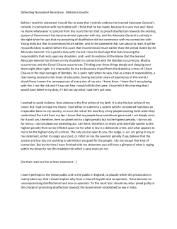 Defending Nonviolent Resistance, Mahatma Gandhi