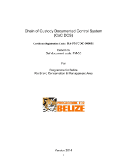 Chain of Custody Documented System