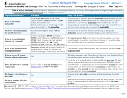 For the University of Missouri System: Custom Network Plan
