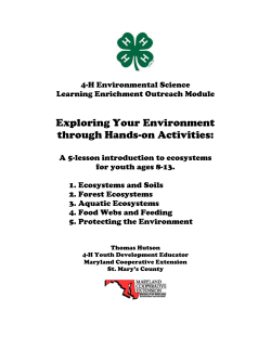 Exploring Your Environment Module