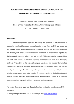 set-up and optimisation of a flame-spray pyrolysis apparatus