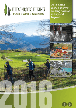 All-inclusive guided gourmet walking holidays in Italy and beyond