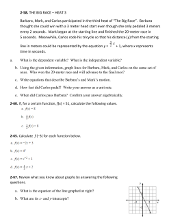 2-58. THE BIG RACE – HEAT 3 Barbara, Mark, and Carlos