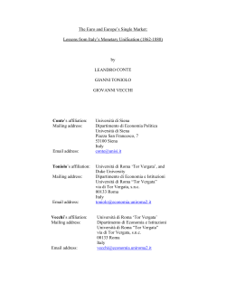 factor price convergence after monetary unification: italy 1862-1880