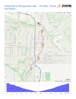Greenbelt to Marguerite Lake