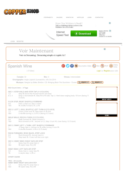 CopperKnob - Linedance Stepsheets - Spanish Wine