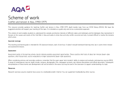 Conflict and tension, 1950-1975