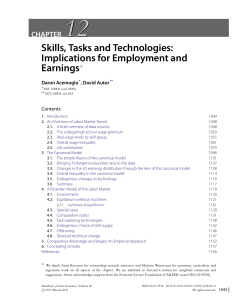 Skills, Tasks and Technologies