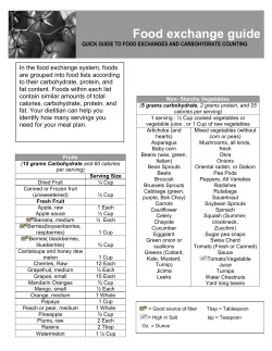 Food exchange guide