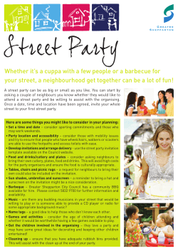 Street Party Flyer - Greater Shepparton City Council