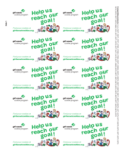 Side 1 Find your cookies at girlscoutcookies.org. Find your cookies