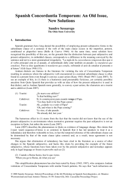 Spanish Concordantia Temporum - Cascadilla Proceedings Project