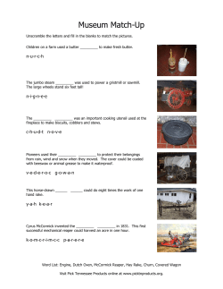 Museum Match-Up - Tennessee Agricultural Museum